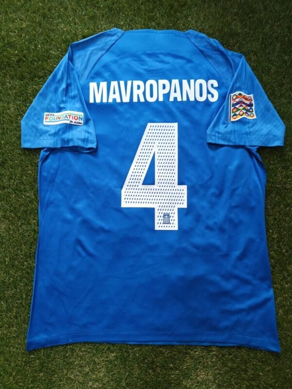 MATCH WORN/ISSUED SHIRT  KONSTANTINOS MAVROPANOS ENGLAND – GREECE 1-2 (09/10/24) NATIONS LEAGUE - Image 2