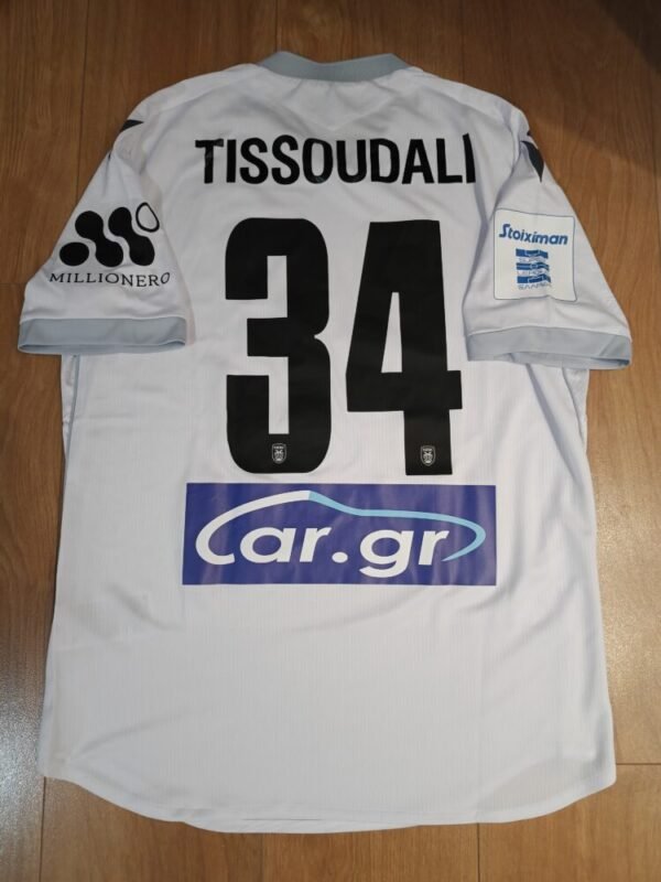 MATCH WORN/ISSUED SHIRT  TARIK TISSOUDALI ASTERAS TRIPOLIS – PAOK 1-2 (24/11/24) SUPER LEAGUE - Image 2