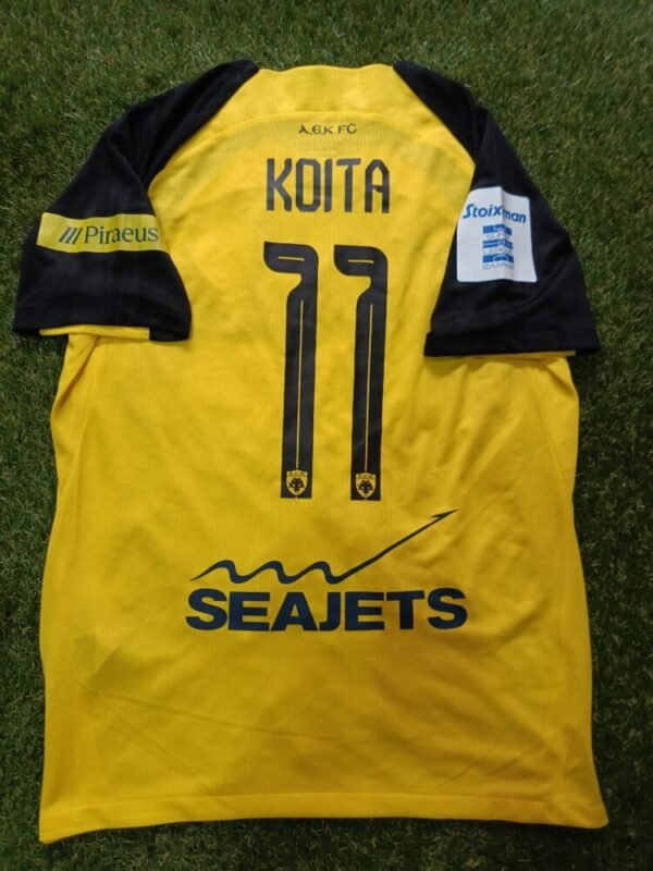 MATCH WORN/ISSUED SHIRT  ABOUBAKARY KOITA  AEK F.C SEASON 2024/25 SUPER LEAGUE - Image 2