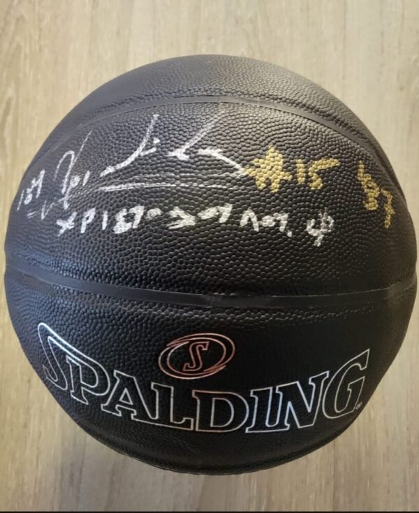 OFFICIAL SPALDING BASKETBALL SIGNED BY THE LEGEND  FANI CHRISTODOULOU - Image 2