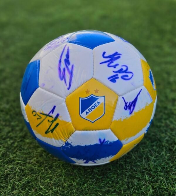 APOEL Nicosia – Official Ball Signed by the players of the team 2023/2024 – Cyprus Champions - Image 2