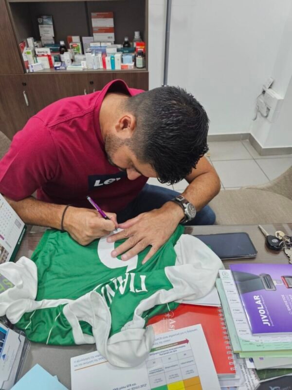 Giorgos Giannakou – Anagennisi Deryneia – Macth Worn and Signed – Cyprus Second Division – Season 2018/2019 - Image 3