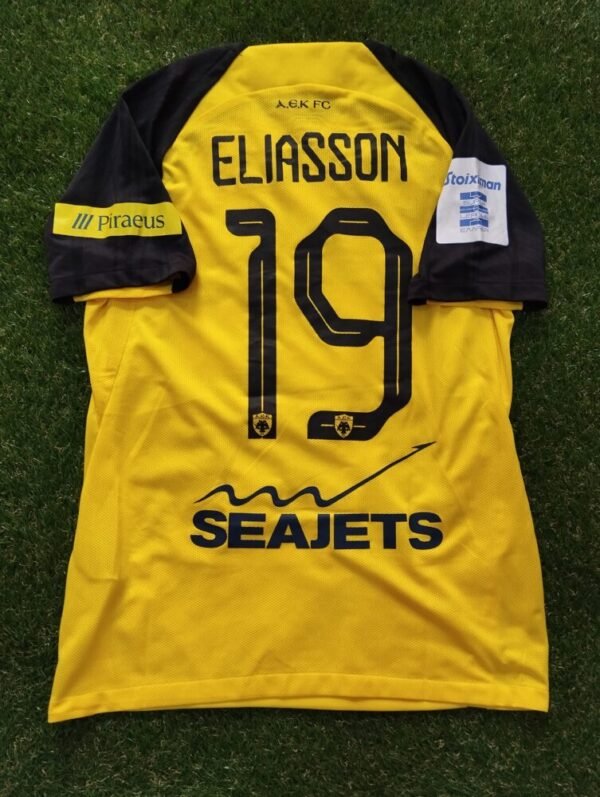 MATCH WORN SHIRT  NICLAS ELIASSON ATROMITOS – AEK 0-1 (03/11/24) SUPER LEAGUE - Image 2