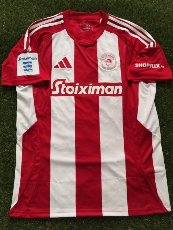 MATCH WORN / ISSUED SHIRT OF THE GOAL SCORER  AYOUB EL KAABI PAOK – OLYMPIAKOS 2-3 (10/11/24) SUPER LEAGUE - Image 3