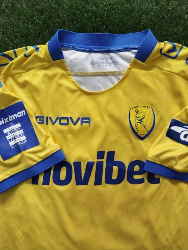 MATCH WORN SHIRT AND SIGNED   CHRISTOS BELEVONIS PANAITOLIKOS F.C SEASON 2023/24 SUPER LEAGUE - Image 6