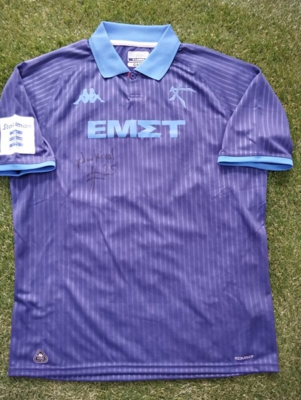 MATCH WORN SHIRT AND SIGNED GIANNIS LOYKINAS ATHENS KALLITHEA F.C SEASON 2024/25 SUPER LEAGUE - Image 3