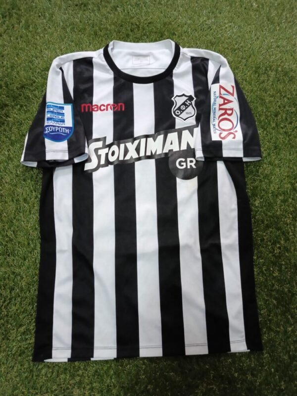 MATCH WORN SHIRT VASILIS KOUTSIANIKOULIS OFI F.C SEASON 2018/19 SUPER LEAGUE - Image 3