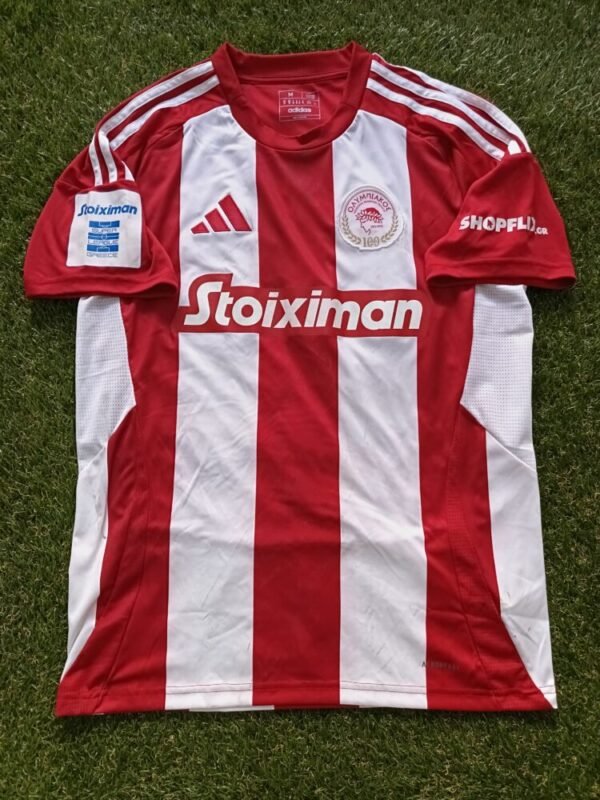 MATCH WORN SHIRT UNWASHED AND DIRTY JULIAN BIANCONE  OLYMPIAKOS – PAOK 2-1 (23/02/25) SUPER LEAGUE - Image 3