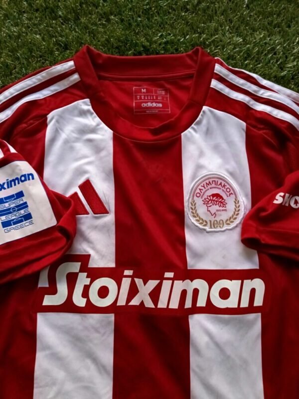 MATCH WORN SHIRT UNWASHED AND DIRTY JULIAN BIANCONE  OLYMPIAKOS – PAOK 2-1 (23/02/25) SUPER LEAGUE - Image 5