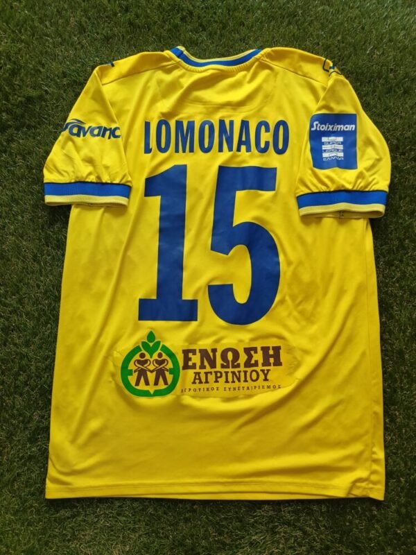 ΜATCH WORN SHIRT  SEBASTIAN LAMONACO PANAITOLIKOS F.C SEASON 2024/25 SUPER LEAGUE - Image 2