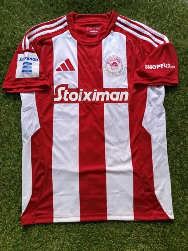 MATCH WORN/ISSUED SHIRT OF THE GOAL SCORER  BABIS KOSTOULAS  OLYMPIAKOS – PAOK 2-1 (23/02/25) SUPER LEAGUE - Image 3