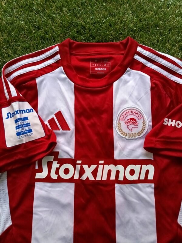 MATCH WORN/ISSUED SHIRT OF THE GOAL SCORER  BABIS KOSTOULAS  OLYMPIAKOS – PAOK 2-1 (23/02/25) SUPER LEAGUE - Image 5