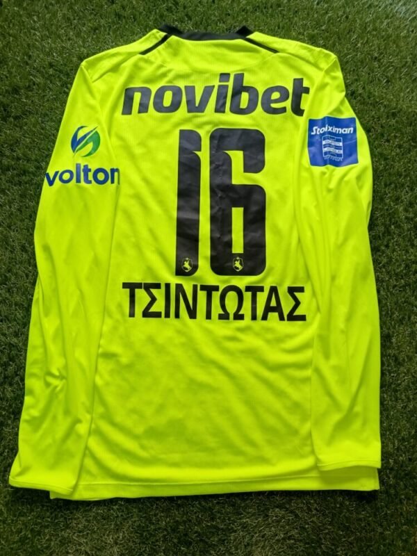 ΜATCH ISSUED/WORN SHIRT  PANAGIOTIS TSINTOTAS PANSERAIKOS F.C SEASON 2024/25 SUPER LEAGUE - Image 2