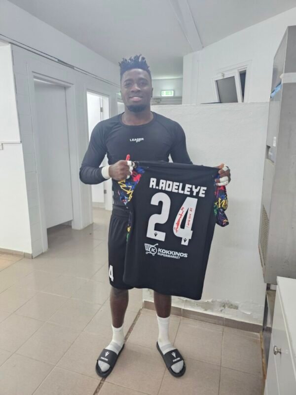 Adebayo Adeleye – Enosis Neon Paralimni – Match Worn (Unwashed) and Signed – ENP vs NEA Salamina (11/12/2024, 0-0, 4-2 pen.) – Cyprus Cup - Image 2