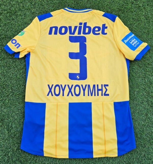 Diamantis Chouchoumis – Asteras Tripoli – MATCH WORN AND SIGNED BY ALL THE TEAM – SEASON 2024/2025 - Image 3