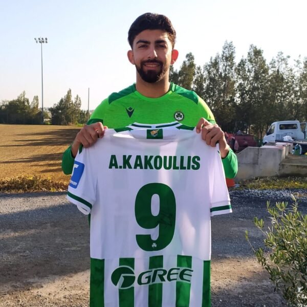 Andronikos Kakoullis – Omonoia Nicosia – MATCH WORN SHIRT (UNWASHED) DURING THE GAME AEK LARNACA VS OMONOIA NICOSIA (3/1/2025, 0-3) – STOIXIMAN CYPRUS LEAGUE – SCORER OF 2 GOALS - Image 2