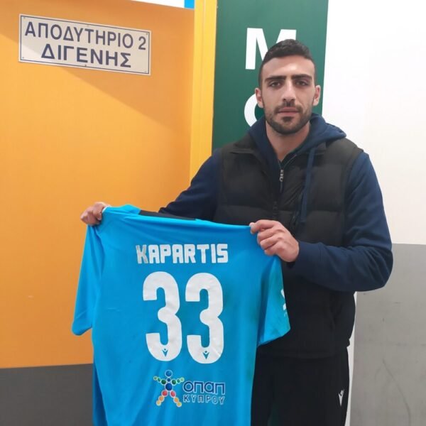 Valantis Kapartis – Digenis Morphou – MATCH WORN (UNWASHED) – CYPRUS SECOND DIVISION CHAMPIONSHIP – DIGENIS VS ACHYRONAS (17/01/2025, 0-3)- GOAL SCORER - Image 2