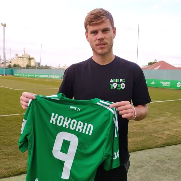 Aleksandr Kokorin – Aris Limassol – MATCH WORN AND SIGNED JERSEY – CYPRUS FIRST DIVISION (STOIXIMAN CYPRUS LEAGUE) – SEASON 2024/2025 - Image 2