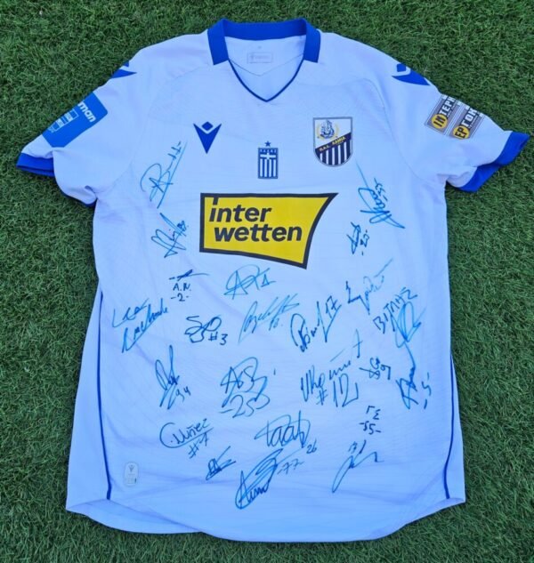 Artem Bykov – PAS LAMIA – MATCH WORN AND SIGNED BY ALL THE TEAM – SEASON 2024/2025 - Image 2