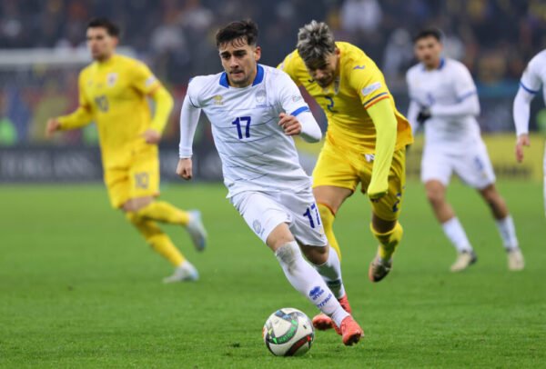 Loizos Loizou – Cyprus National Team – Match Worn (Unwashed) during the match Romania vs Cyprus (4-1, 18-11-2024) – UEFA NATIONS LEAGUE