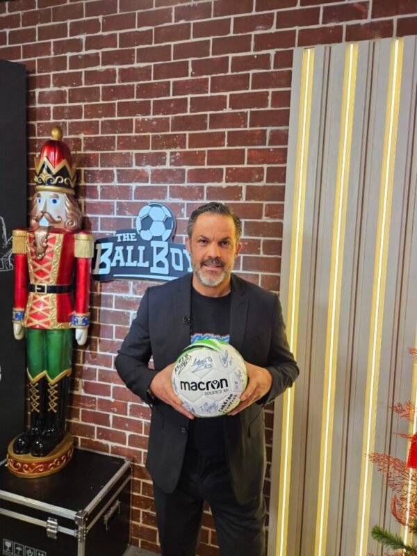 Macron Ball Signed by Legends of Cyprus Football - Image 2