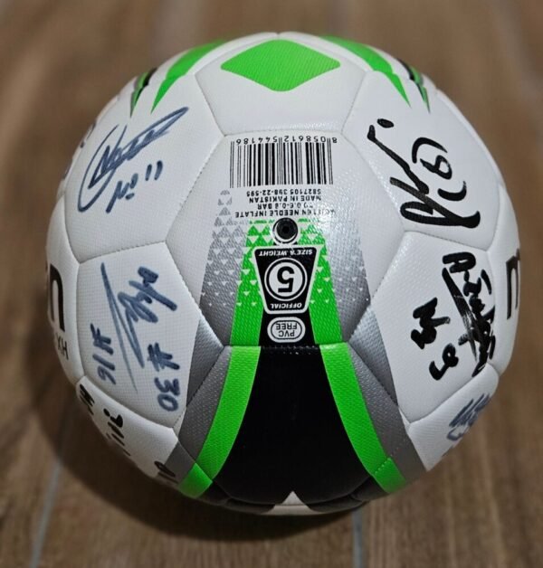 Macron Ball Signed by Legends of Cyprus Football - Image 4