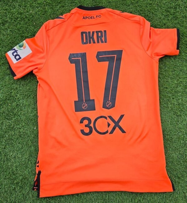 Tornike Okriashvili – APOEL Nicosia – Match Worn – Season 2021/2022 – Cyprus First Division Championship - Image 2