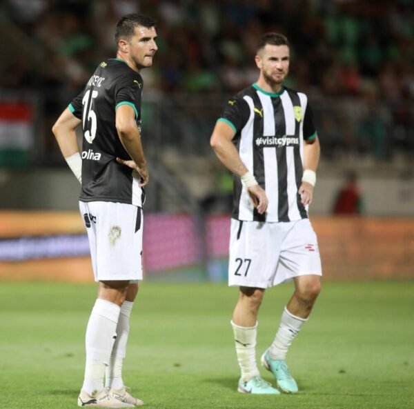 Valentin Roberge – AEK Larnaca – MATCH WORN DURING EUROPEAN MATCH – Paksi FC vs ΑΕΚ LARNACA (3-0, 25-7-2024) – 2nd QUALIFYING ROUND OF EUROPA CONFERENCE LEAGUE - Image 3