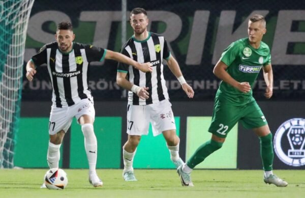 Valentin Roberge – AEK Larnaca – MATCH WORN DURING EUROPEAN MATCH – Paksi FC vs ΑΕΚ LARNACA (3-0, 25-7-2024) – 2nd QUALIFYING ROUND OF EUROPA CONFERENCE LEAGUE - Image 6