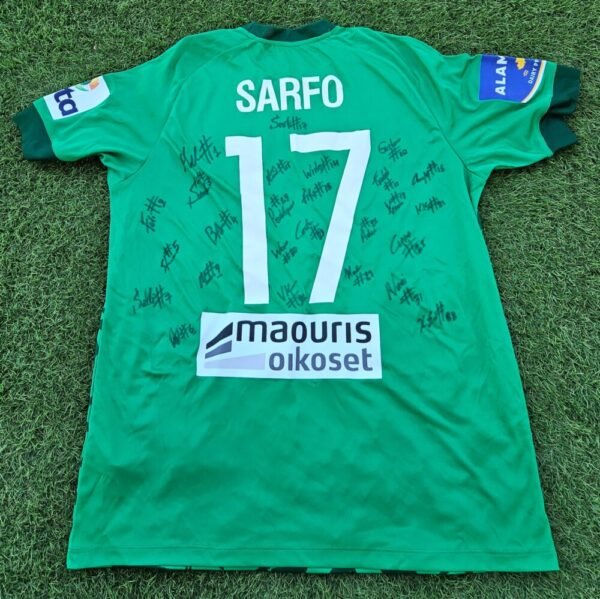 Kingsley Sarfo – Olympiakos Nicosia – Official Shirt Signed by all the Team – Season 2021/2022 - Image 3