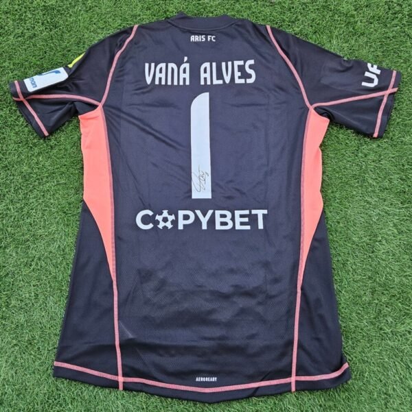 Vaná Alves – Aris Limassol – MATCH WORN AND SIGNED – CYPRUS FIRST CHAMPIONSHIP – SEASON 2024/2025 - Image 3